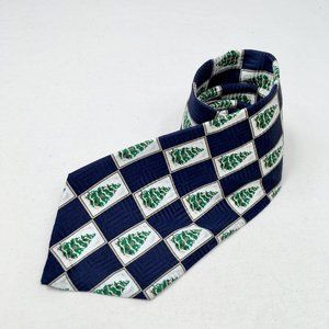 Peebles Silk Christmas Tree Tie Holiday Party